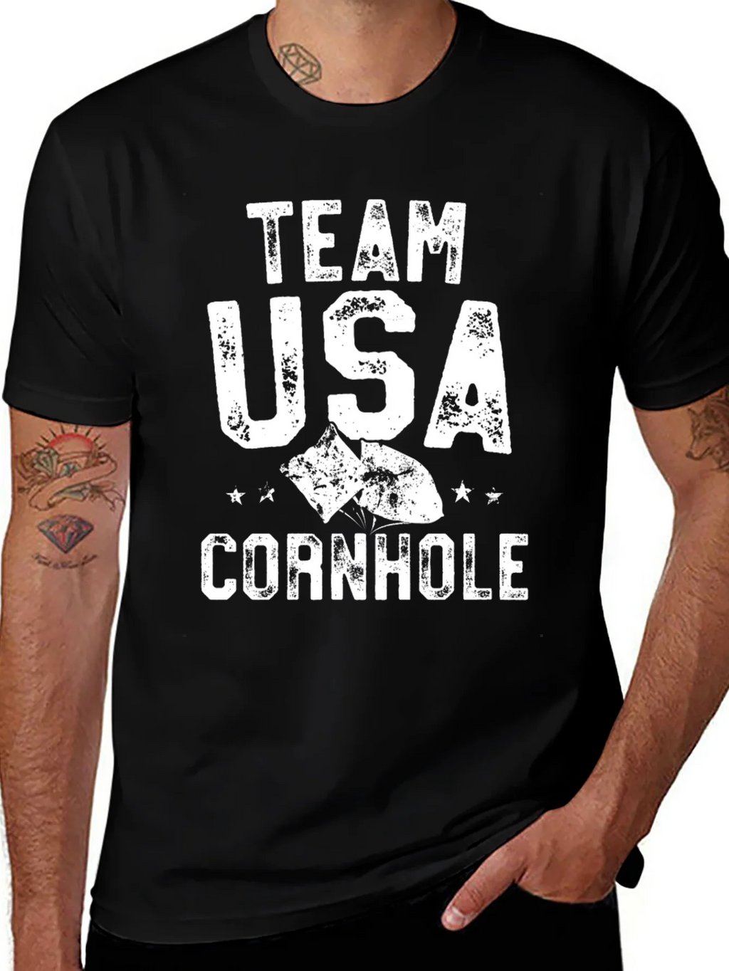 Team USA Cornhole T-Shirt product image 1
