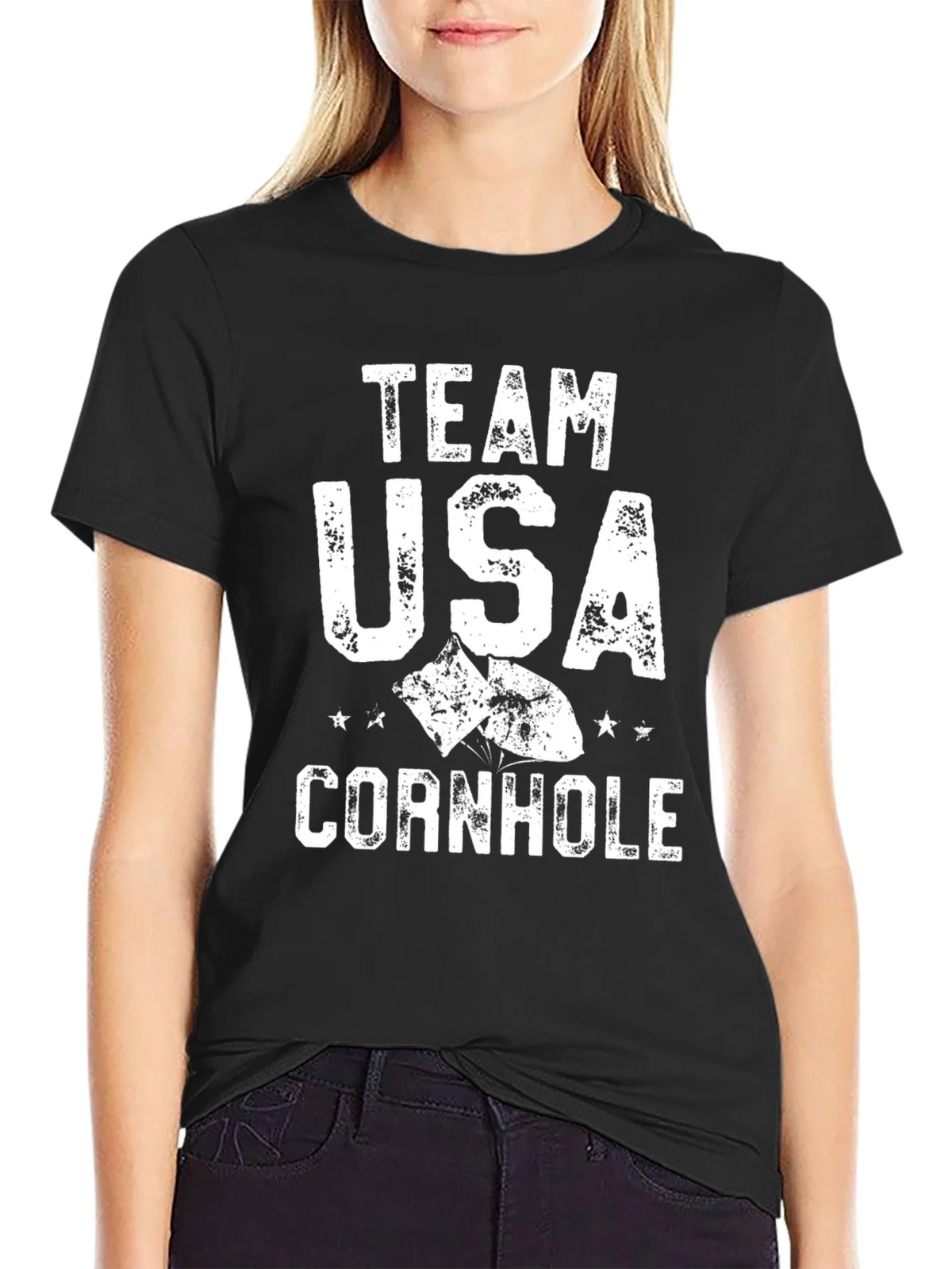 Team USA Cornhole T-Shirt product image 2