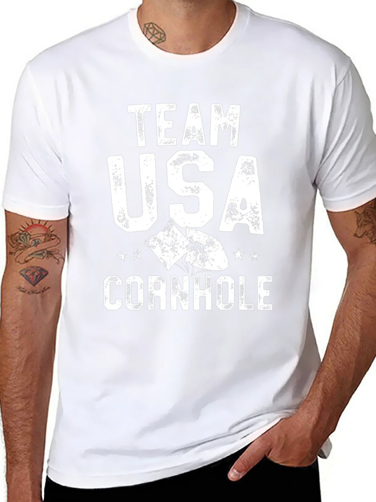 Team USA Cornhole T-Shirt product image 7