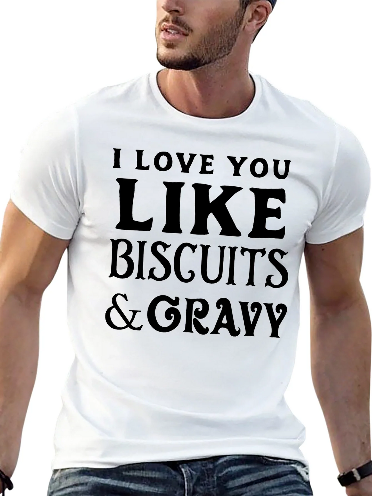 I Love You Like Biscuits & Gravy T-Shirt product image 12