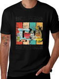 Baking Because Murder is Wrong Funny Retro T-Shirt product image 1