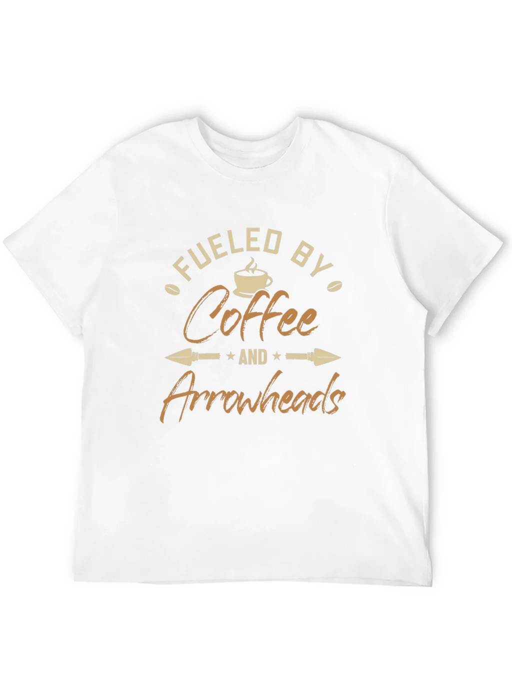 Fueled By Coffee and Arrowheads Black T-Shirt product image 11