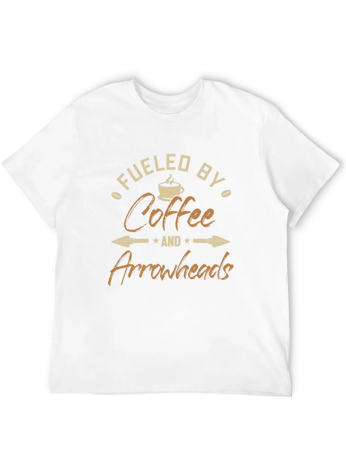 Fueled By Coffee and Arrowheads Black T-Shirt product image 11
