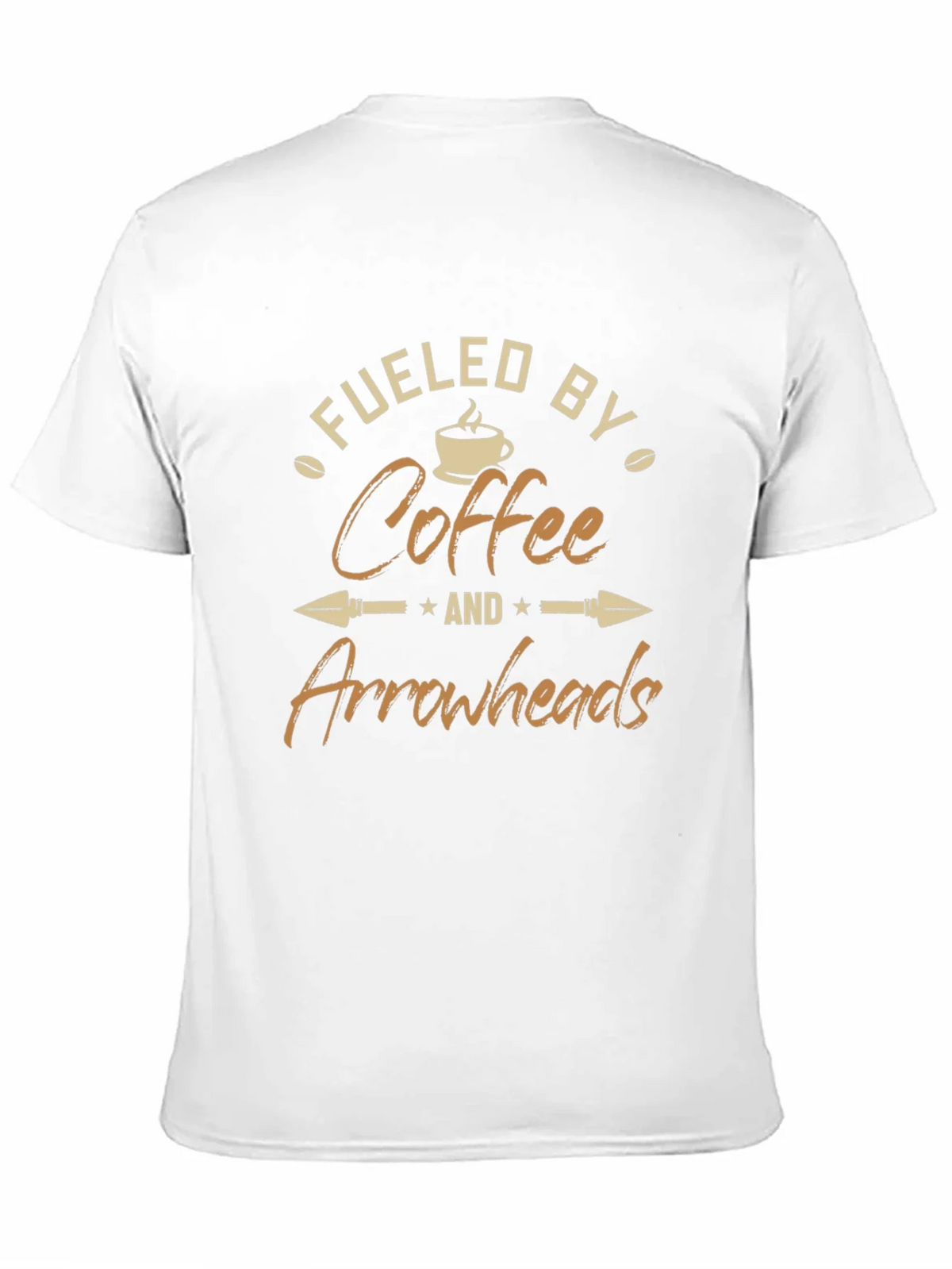 Fueled By Coffee and Arrowheads Black T-Shirt product image 10
