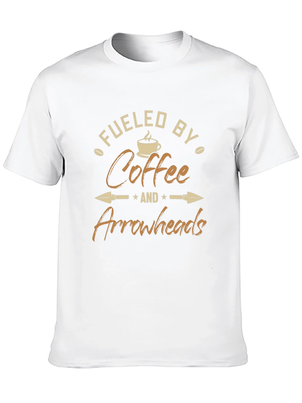 Fueled By Coffee and Arrowheads Black T-Shirt product image 9
