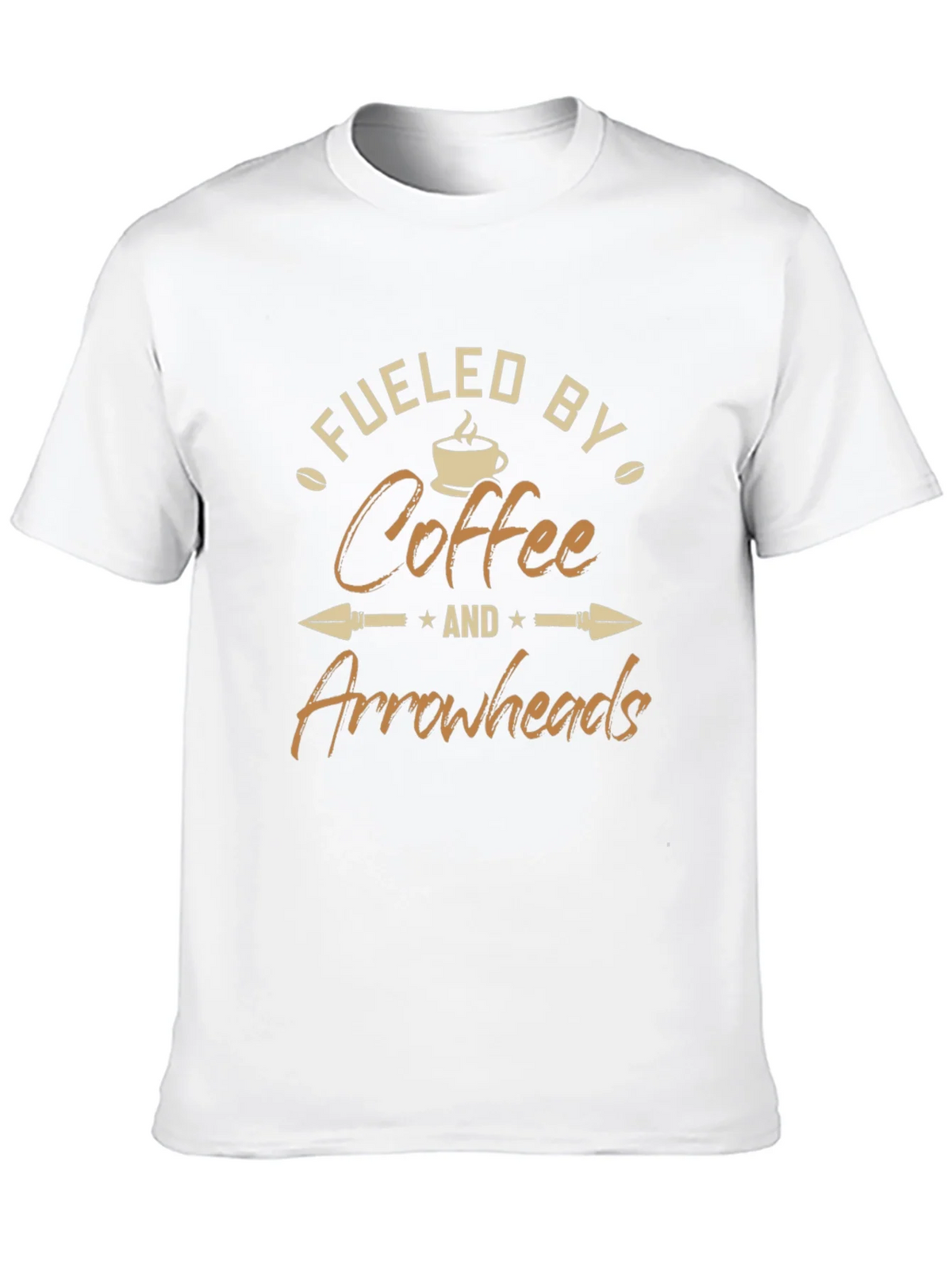 Fueled By Coffee and Arrowheads Black T-Shirt product image 9