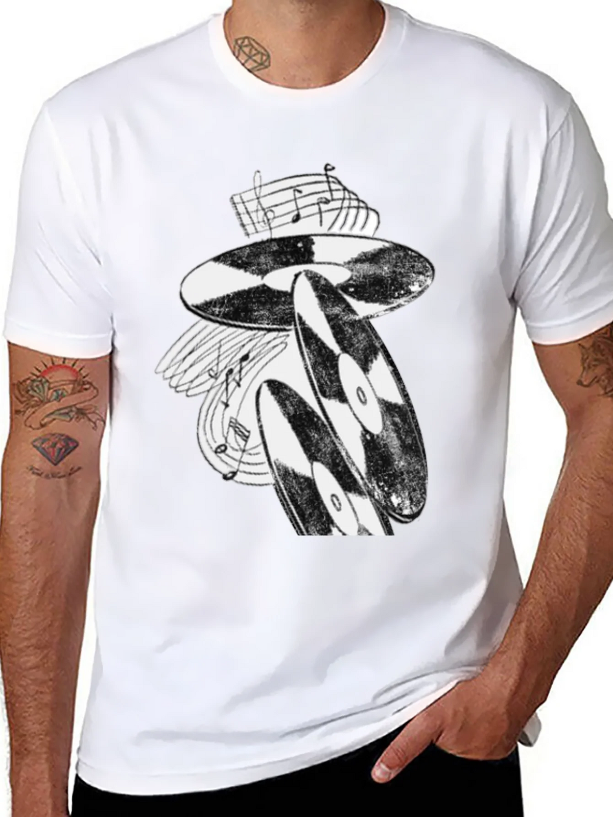 Vinyl Record Music T-Shirt - Stylish Black Tee product image 7