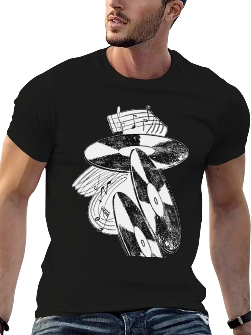 Vinyl Record Music T-Shirt - Stylish Black Tee product image 6