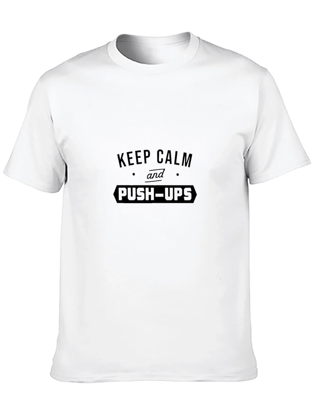 Keep Calm and Push-Ups Black T-Shirt product image 9