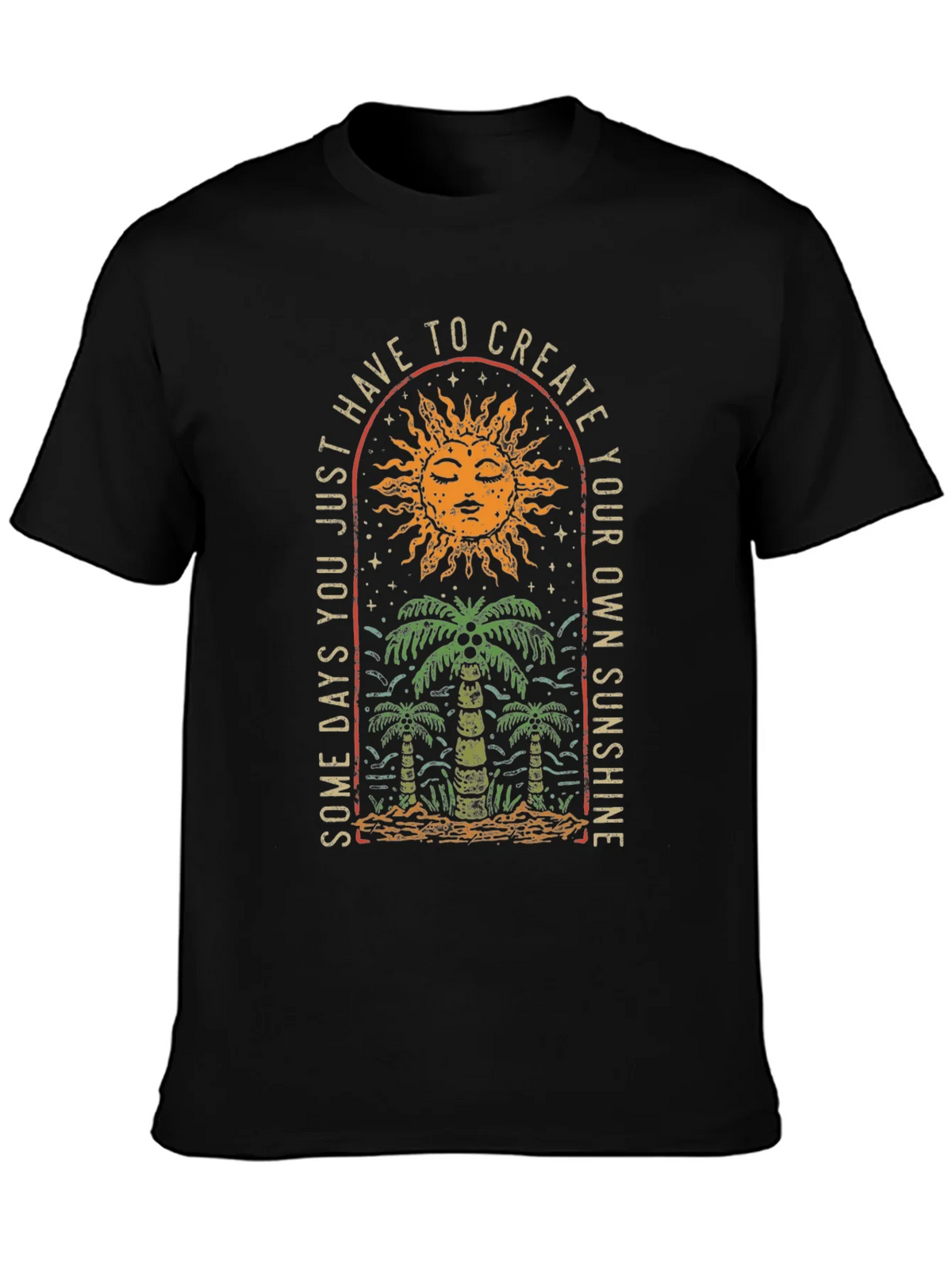 Sun & Palm Graphic Tee: Create Your Sunshine product image 3