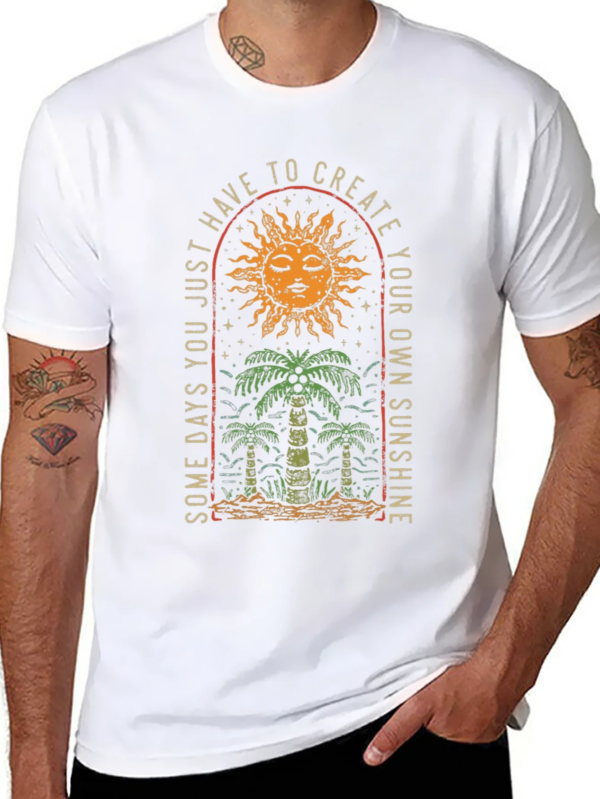 Sun & Palm Graphic Tee: Create Your Sunshine product image 7