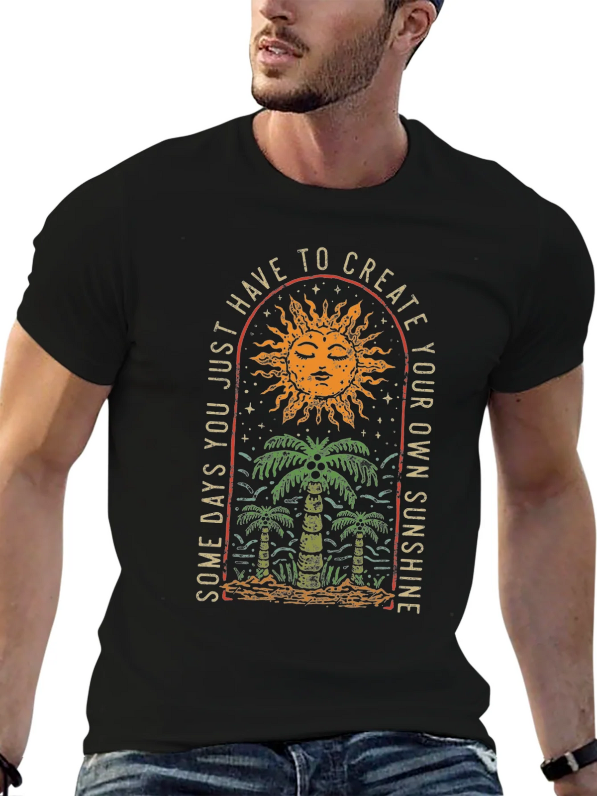 Sun & Palm Graphic Tee: Create Your Sunshine product image 6
