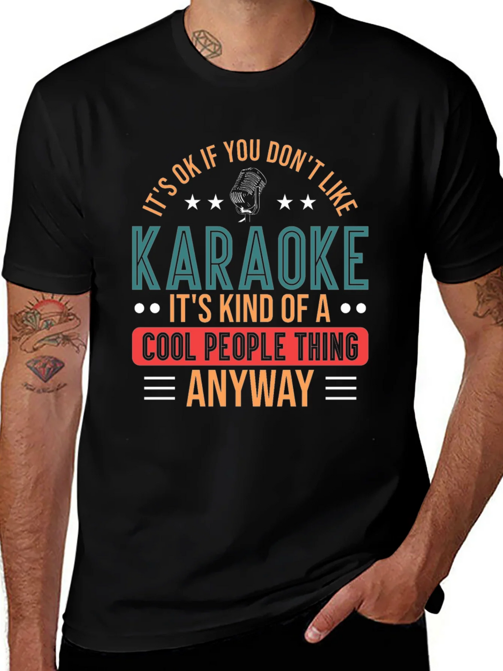 Karaoke Cool People Thing Graphic Tee product image 1