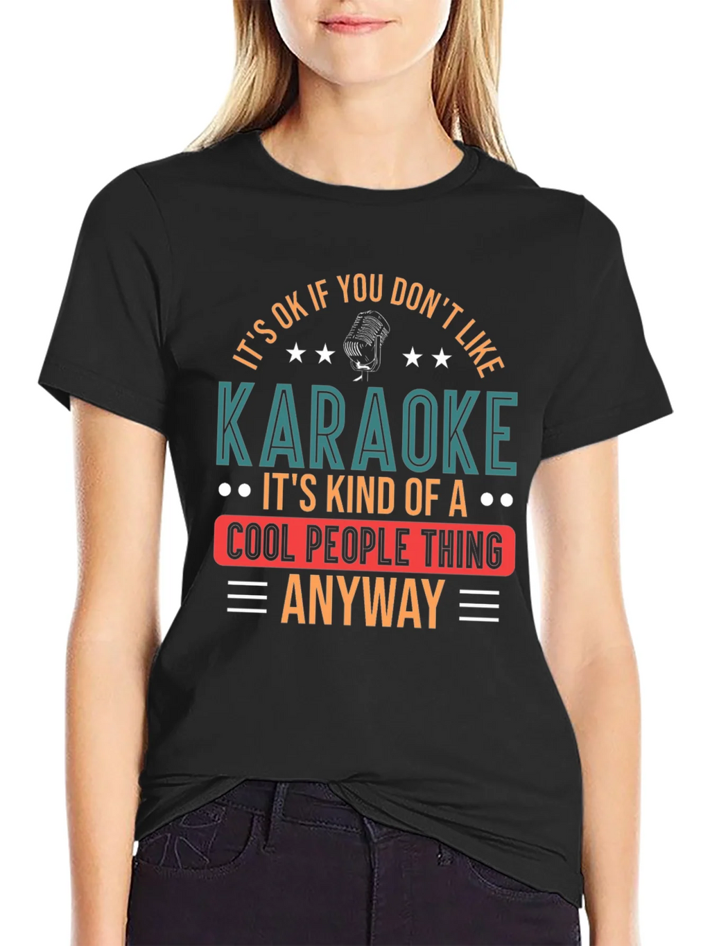 Karaoke Cool People Thing Graphic Tee product image 2