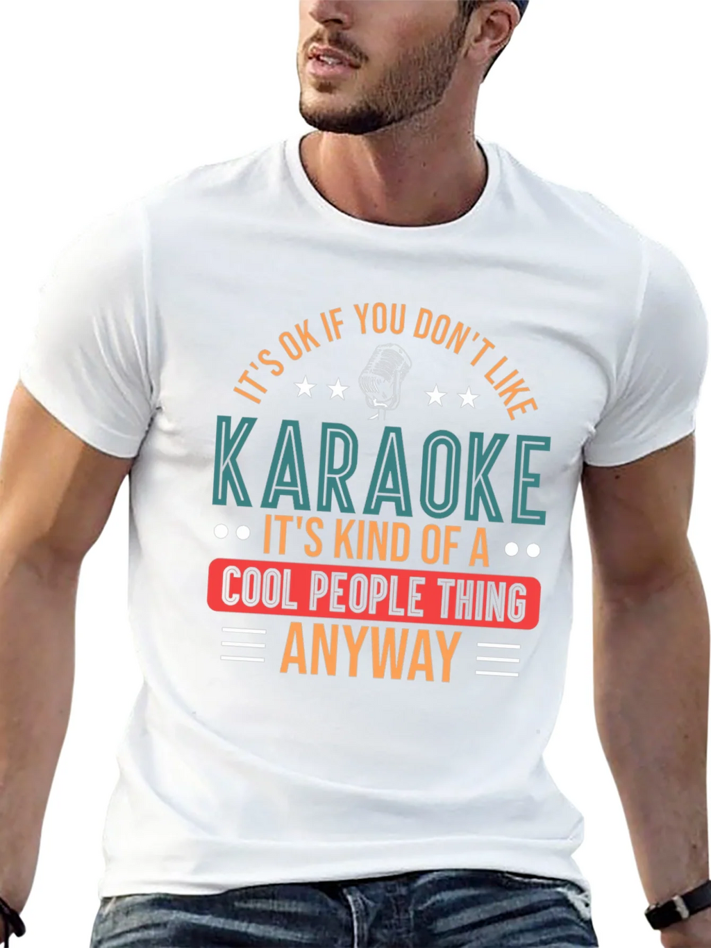 Karaoke Cool People Thing Graphic Tee product image 12