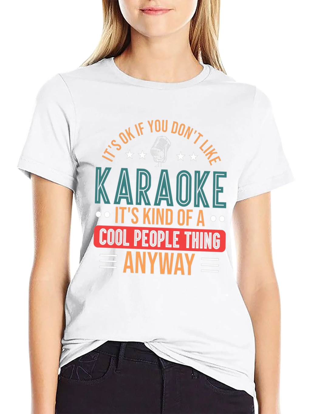 Karaoke Cool People Thing Graphic Tee product image 8