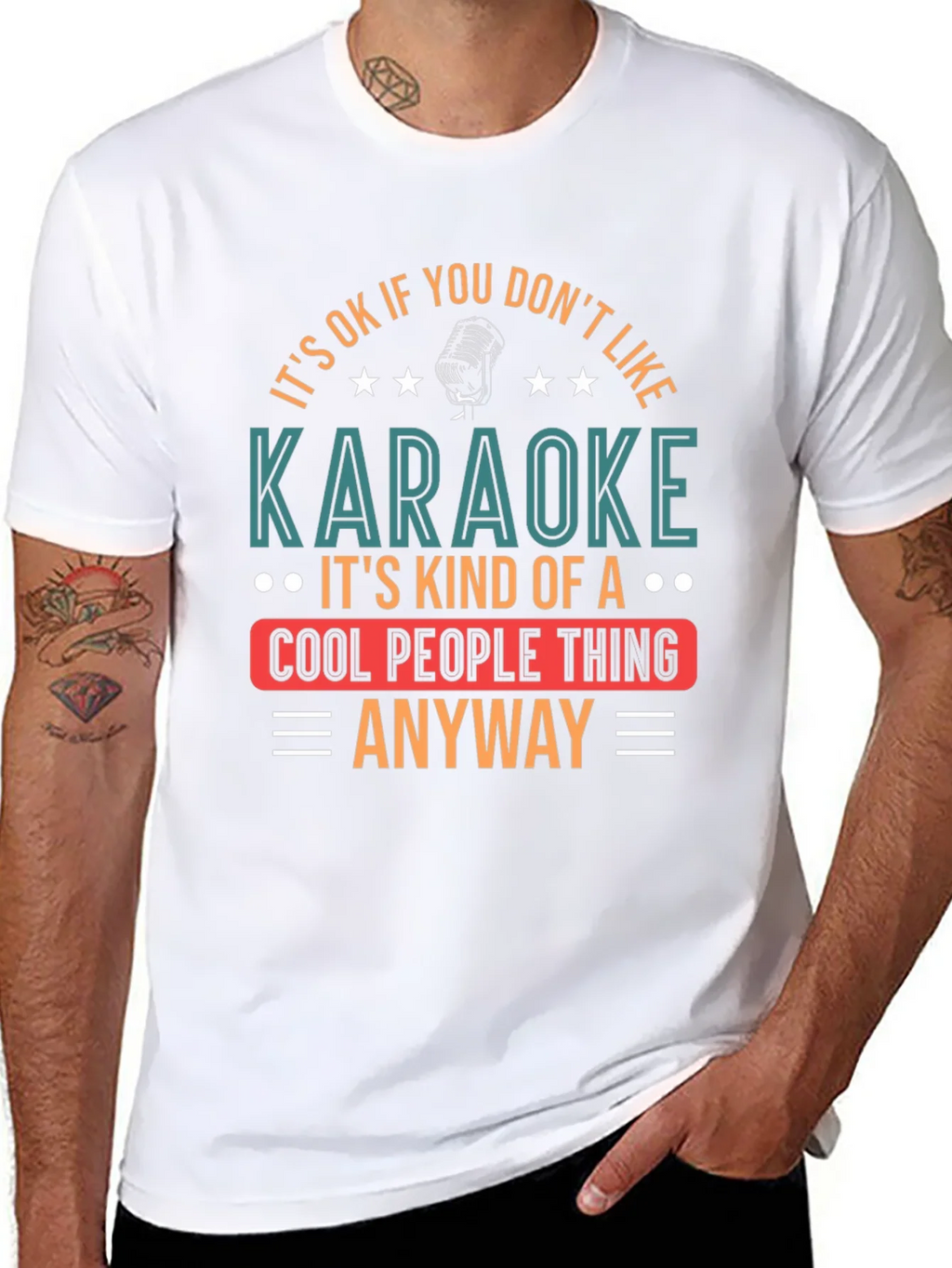 Karaoke Cool People Thing Graphic Tee product image 7