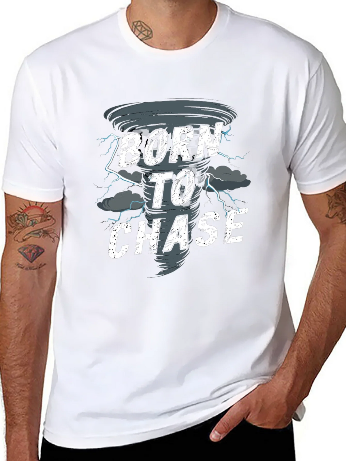 Born to Chase Tornado T-Shirt - Weather Enthusiast Tee product image 7