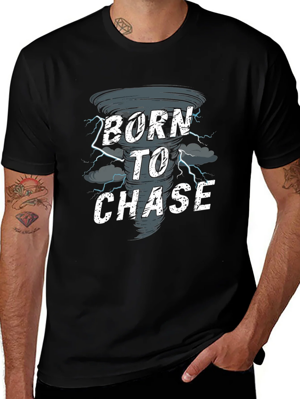Born to Chase Tornado T-Shirt - Weather Enthusiast Tee product image 1