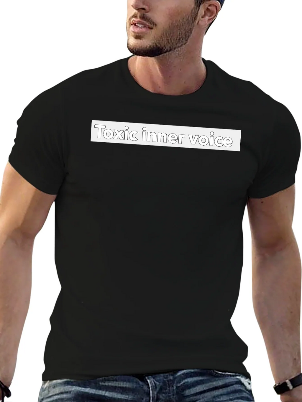 Toxic Inner Voice Graphic Tee - Mens Black T-Shirt product image 6