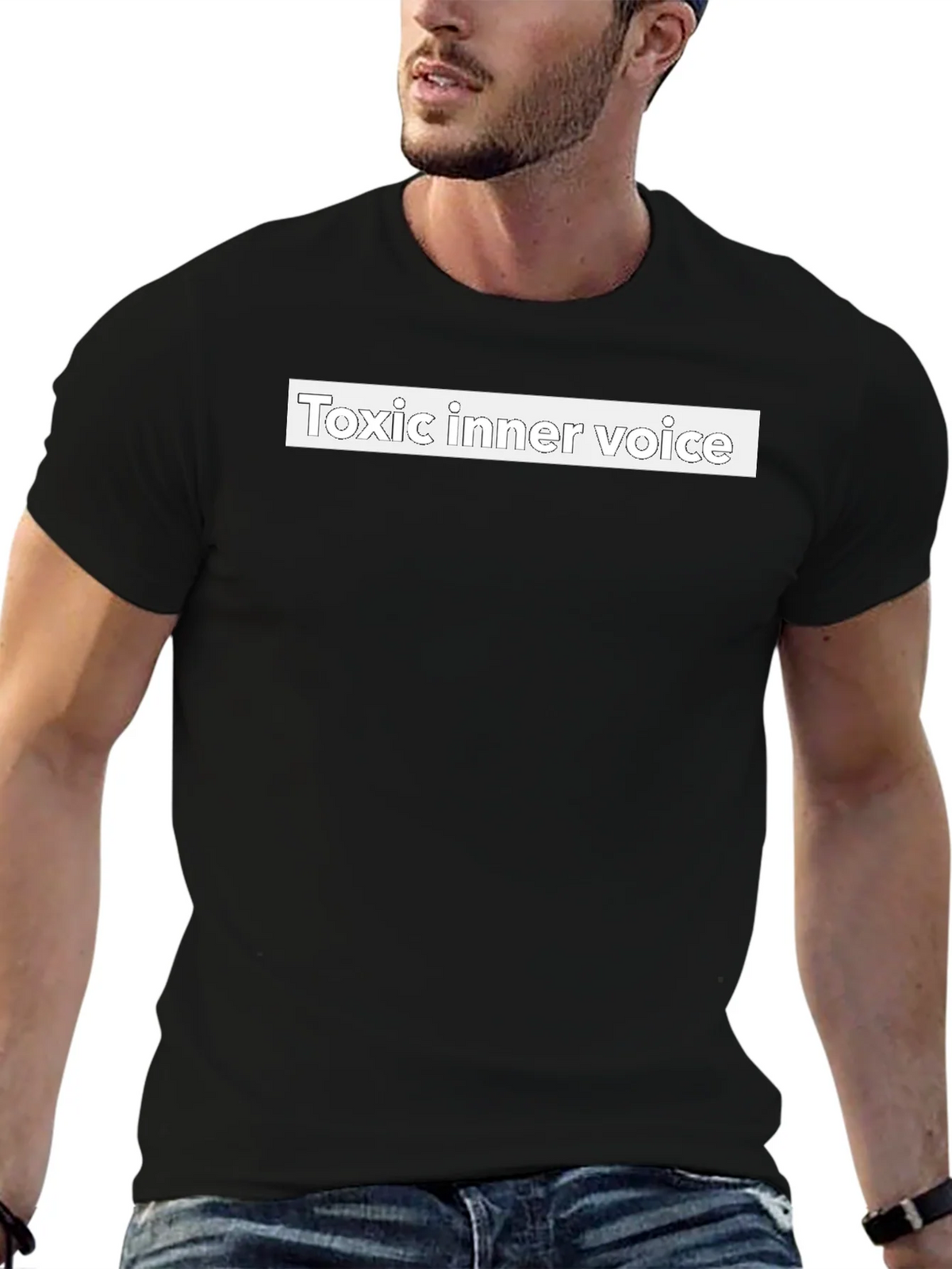 Toxic Inner Voice Graphic Tee - Mens Black T-Shirt product image 6