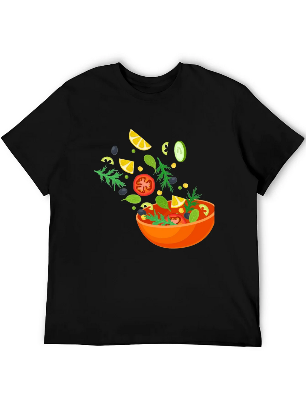 Salad Graphic Black T-Shirt product image 5