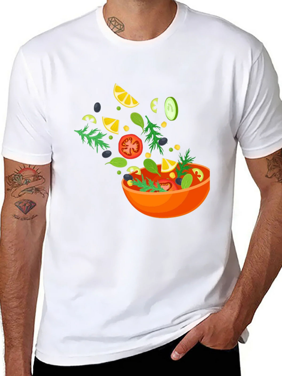 Salad Graphic Black T-Shirt product image 7