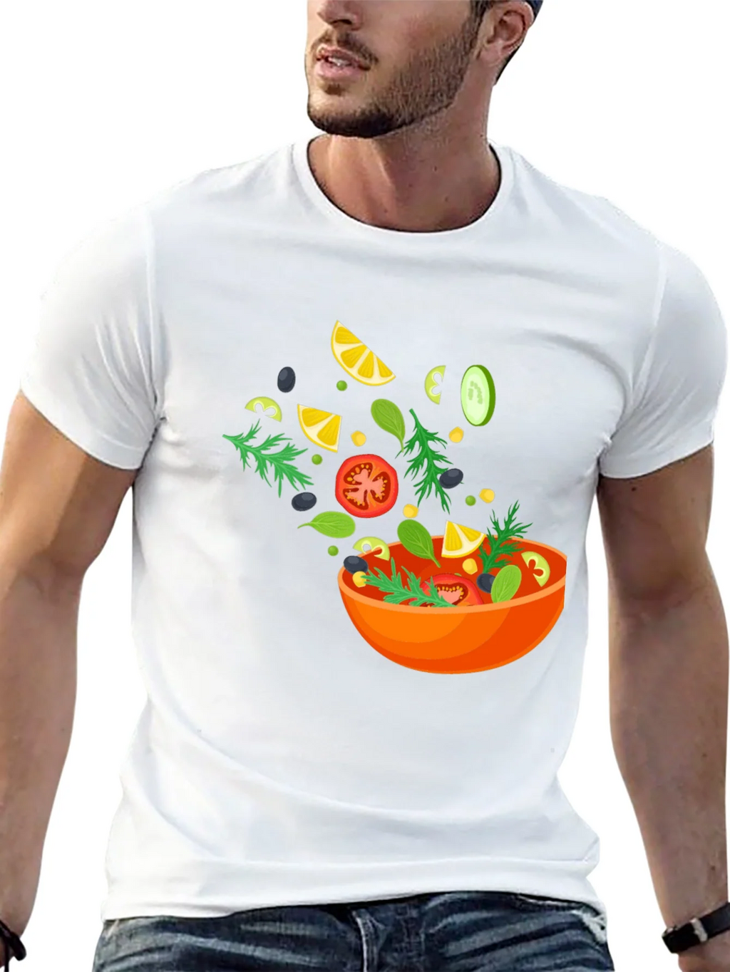 Salad Graphic Black T-Shirt product image 12