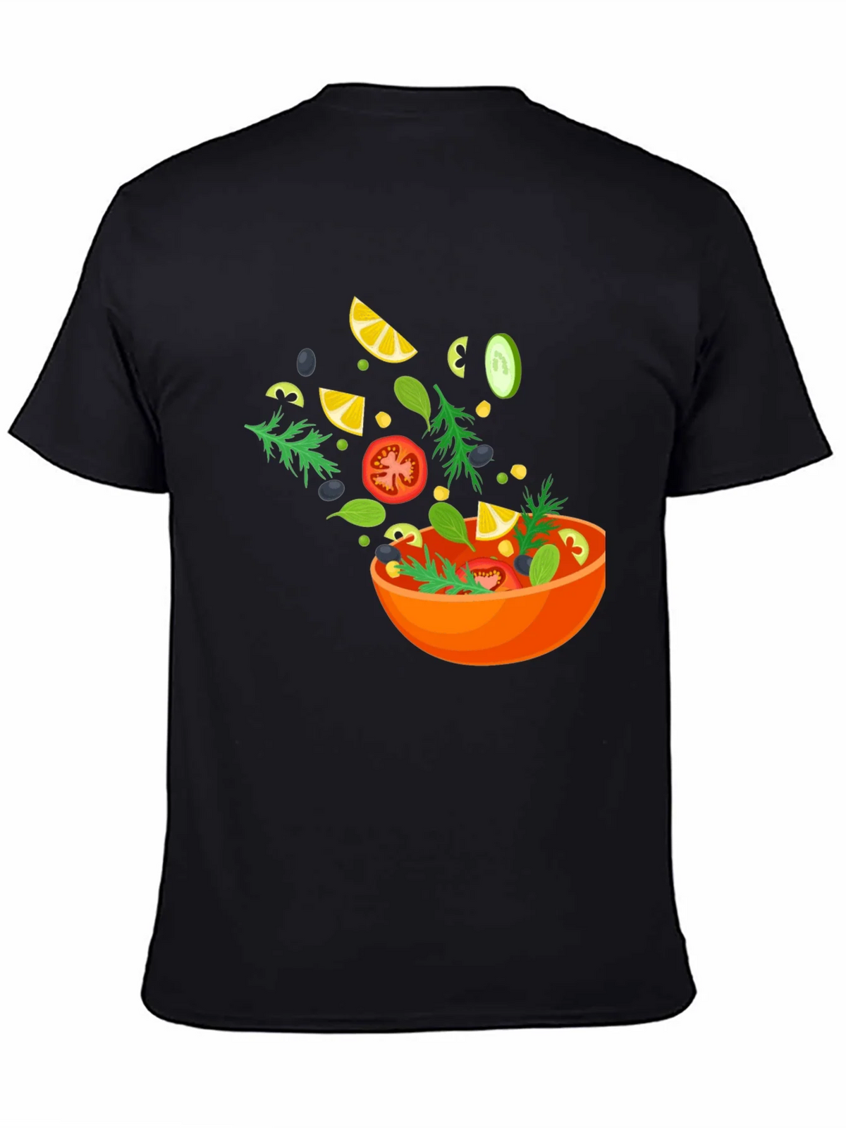 Salad Graphic Black T-Shirt product image 4