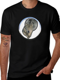Wolf Moon Graphic Tee - Black Cotton Blend product image 1