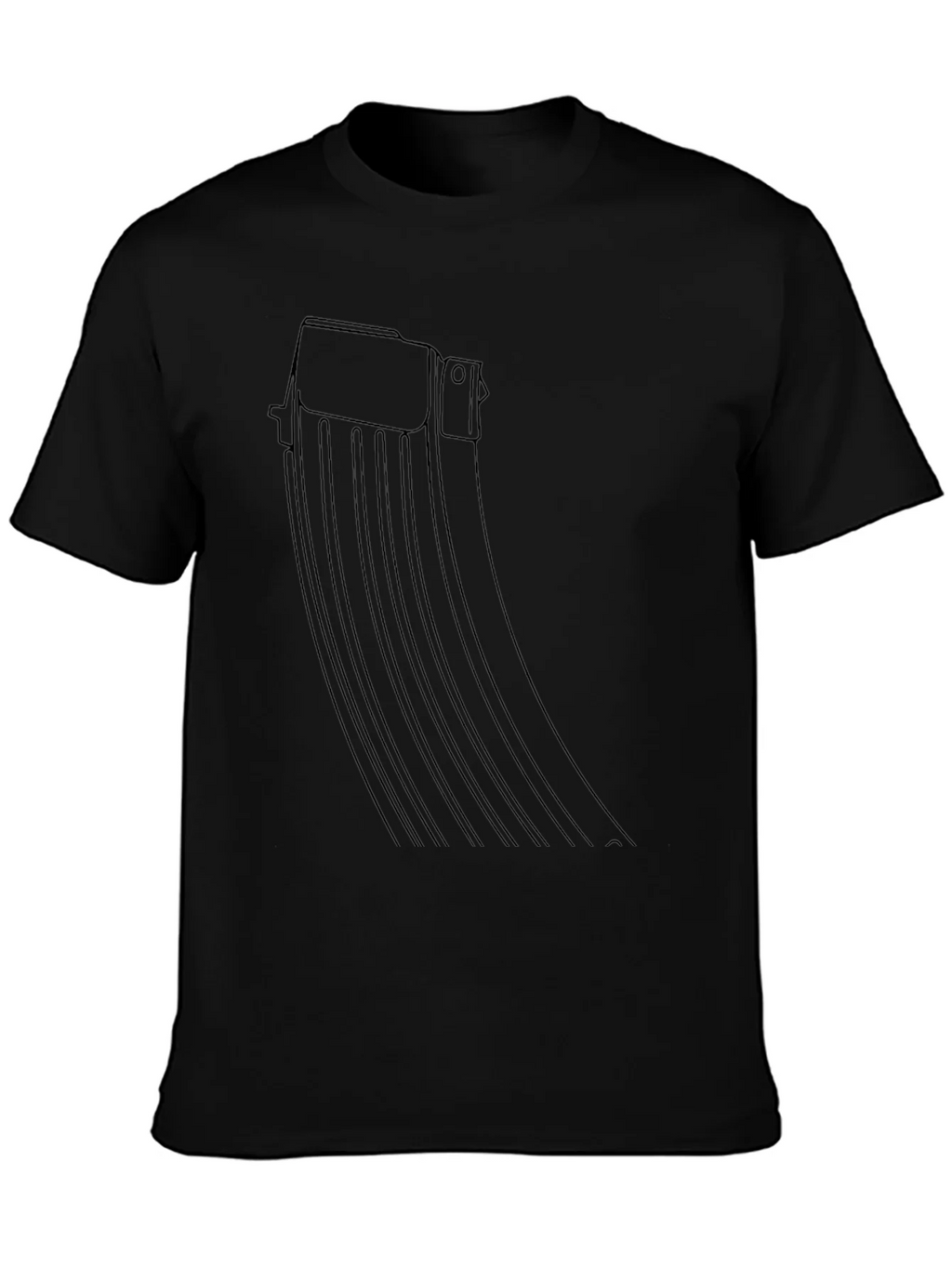 Black AK-47 Magazine Graphic Tee - Tactical Style product image 3