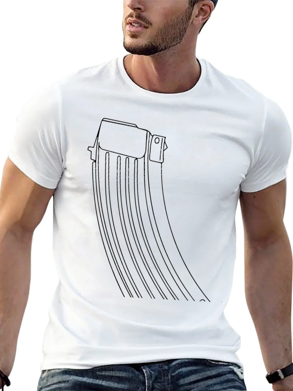 Black AK-47 Magazine Graphic Tee - Tactical Style product image 12