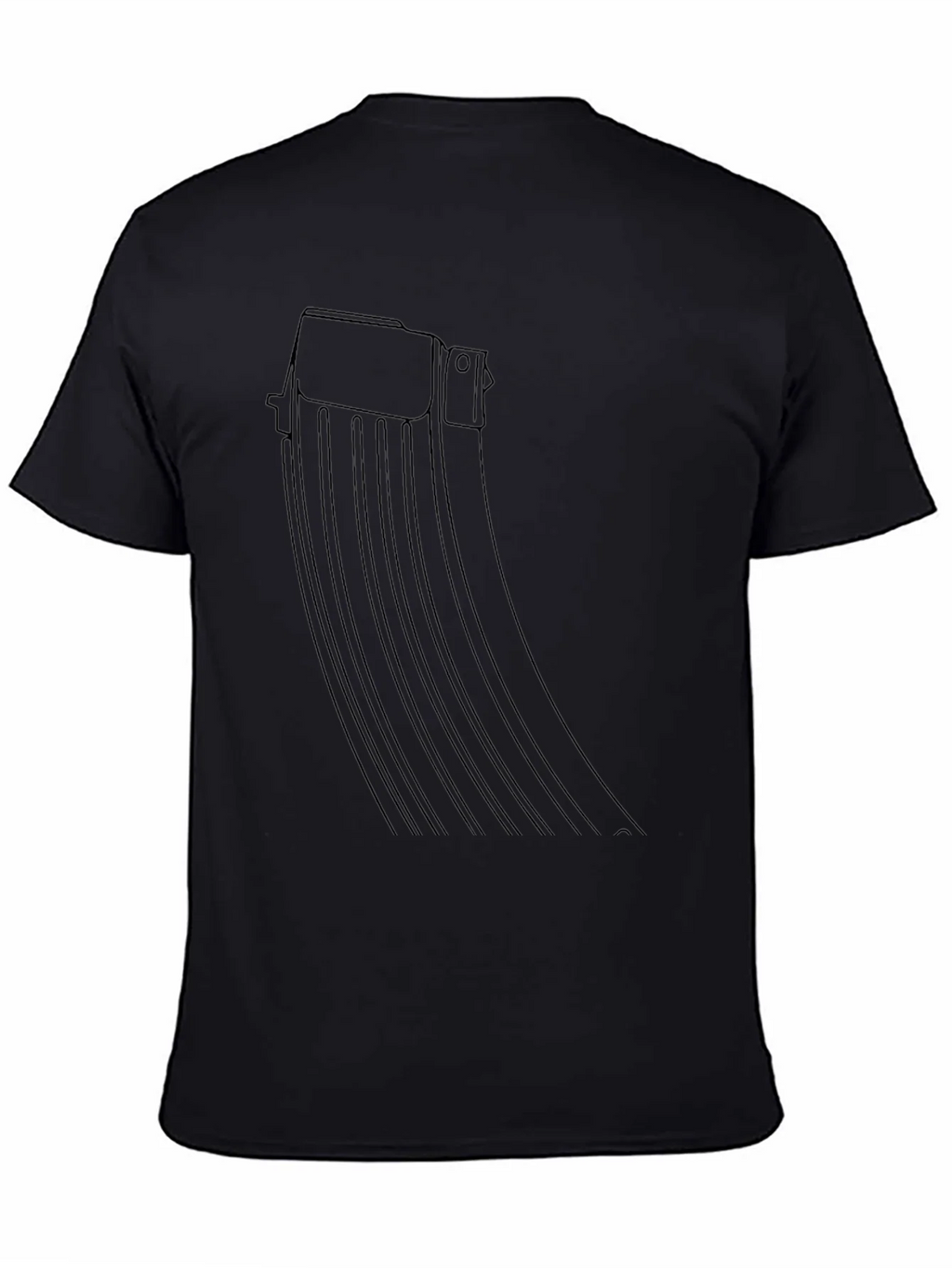 Black AK-47 Magazine Graphic Tee - Tactical Style product image 4