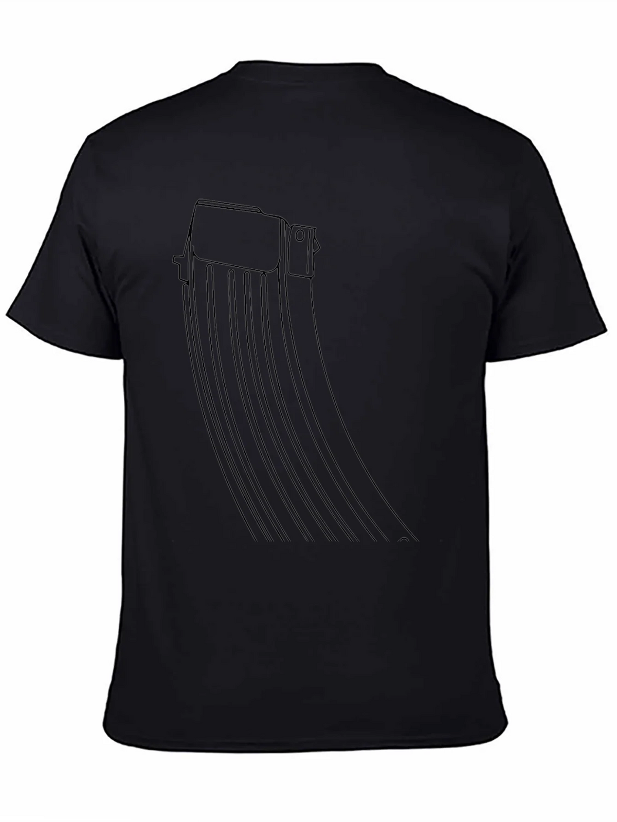 Black AK-47 Magazine Graphic Tee - Tactical Style product image 4