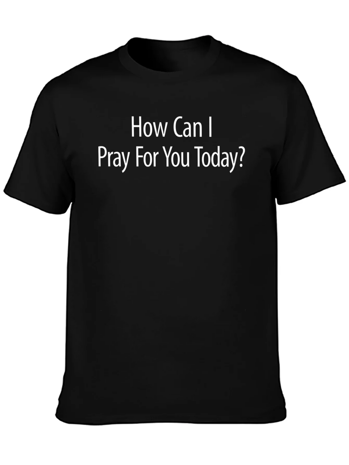 Pray For You Black Cotton T-Shirt product image 3