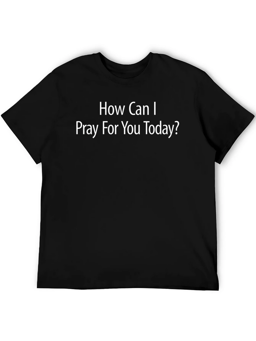 Pray For You Black Cotton T-Shirt product image 5