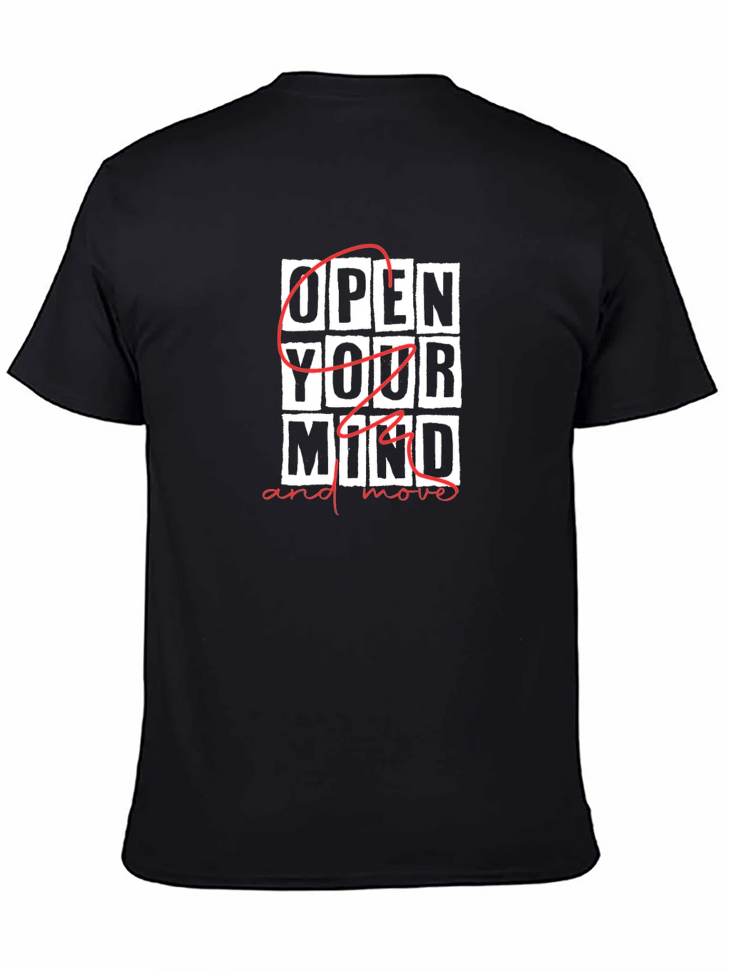 Open Your Mind Graphic Print Black T-Shirt product image 4