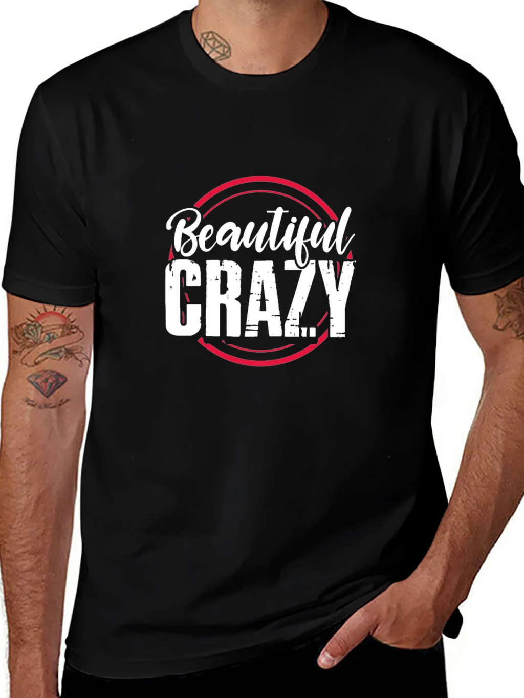 Beautiful Crazy Graphic Tee - Trendy Unisex T-Shirt product image 1