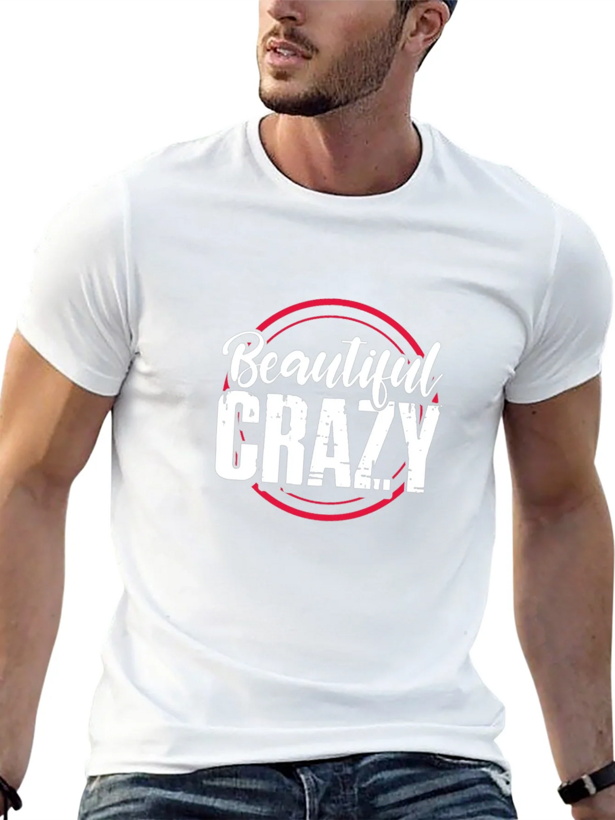 Beautiful Crazy Graphic Tee - Trendy Unisex T-Shirt product image 12