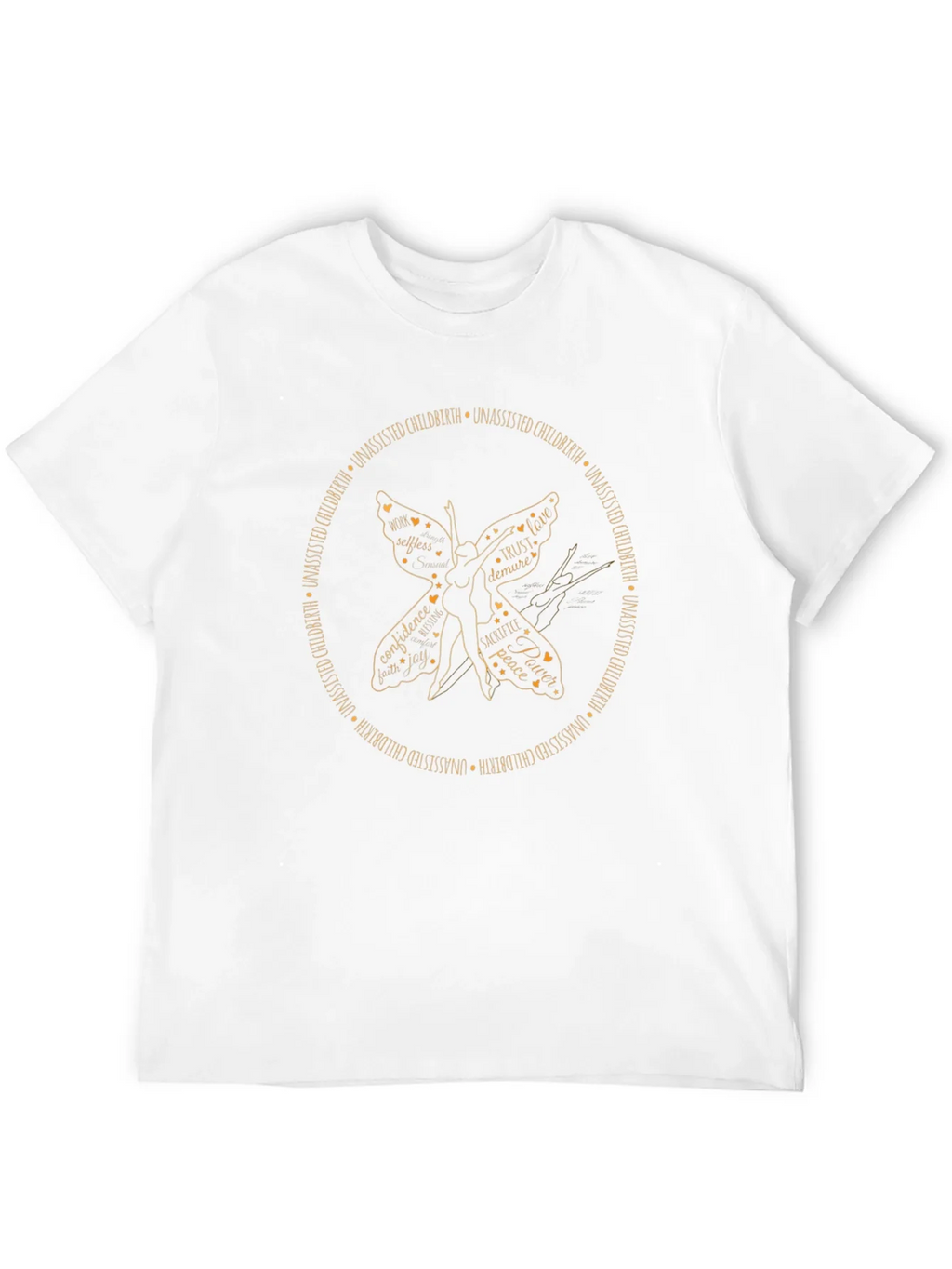 Unassisted Childbirth Butterfly Graphic T-Shirt product image 11