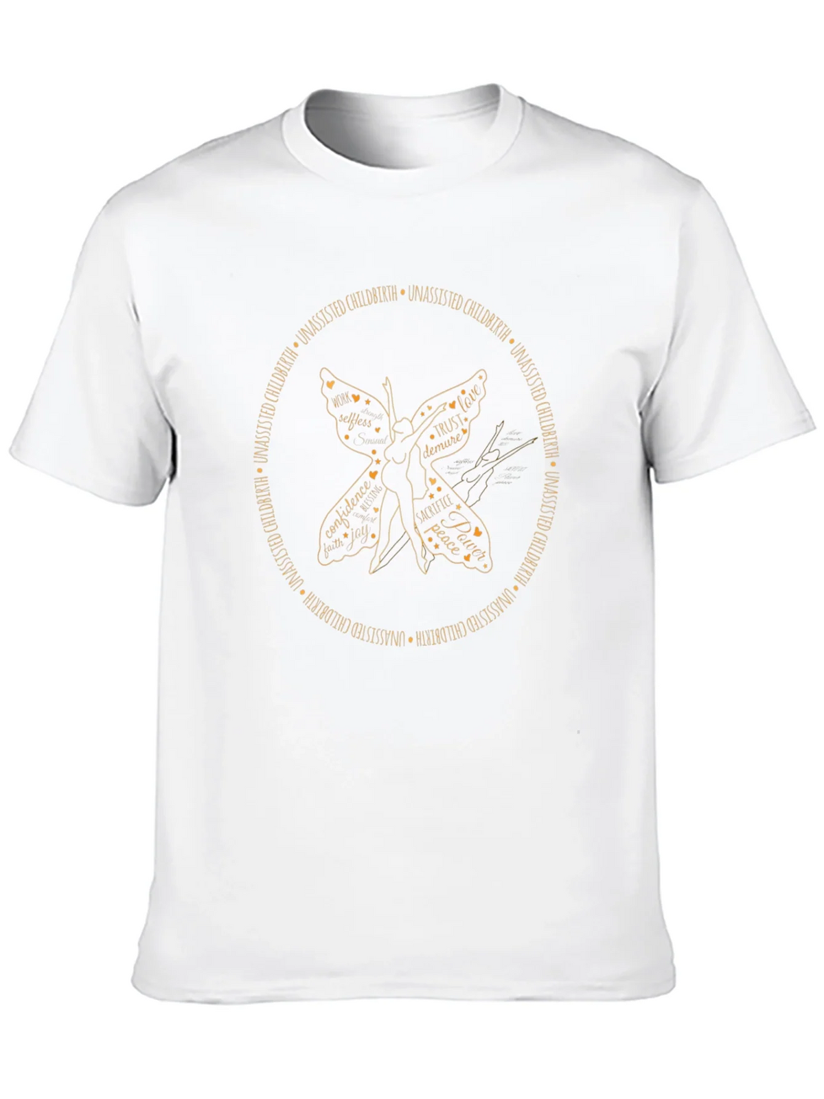 Unassisted Childbirth Butterfly Graphic T-Shirt product image 9