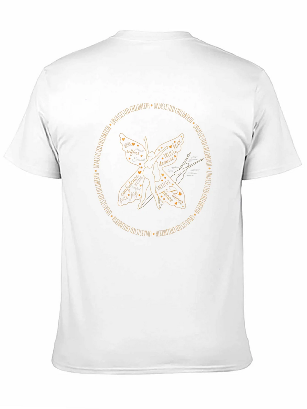 Unassisted Childbirth Butterfly Graphic T-Shirt product image 10