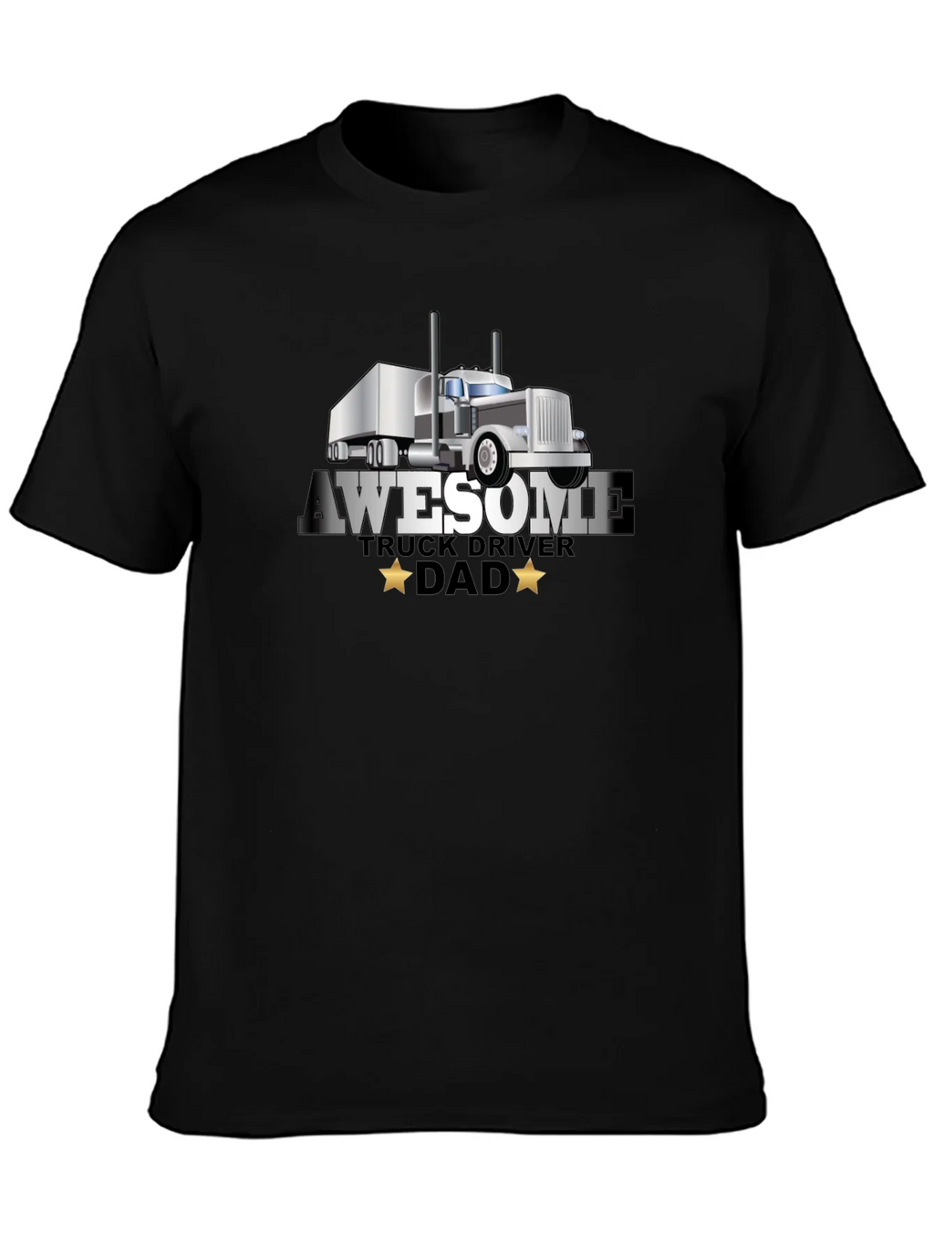 Awesome Truck Driver Dad T-Shirt product image 3