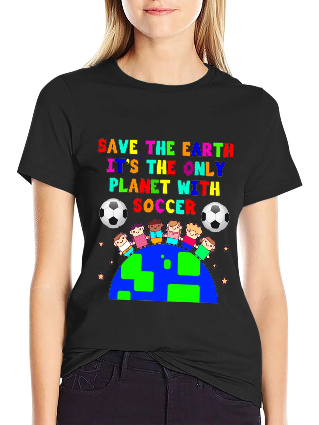 Save the Earth Soccer Graphic Tee product image 2