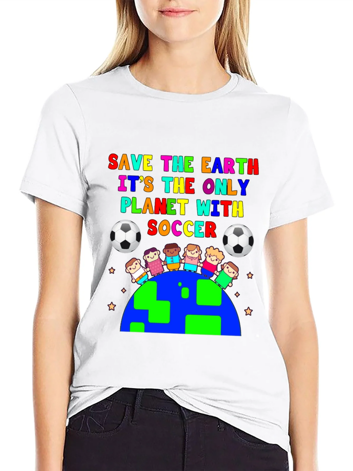 Save the Earth Soccer Graphic Tee product image 8