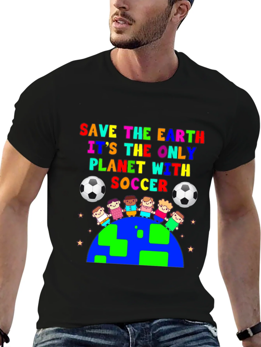 Save the Earth Soccer Graphic Tee product image 6