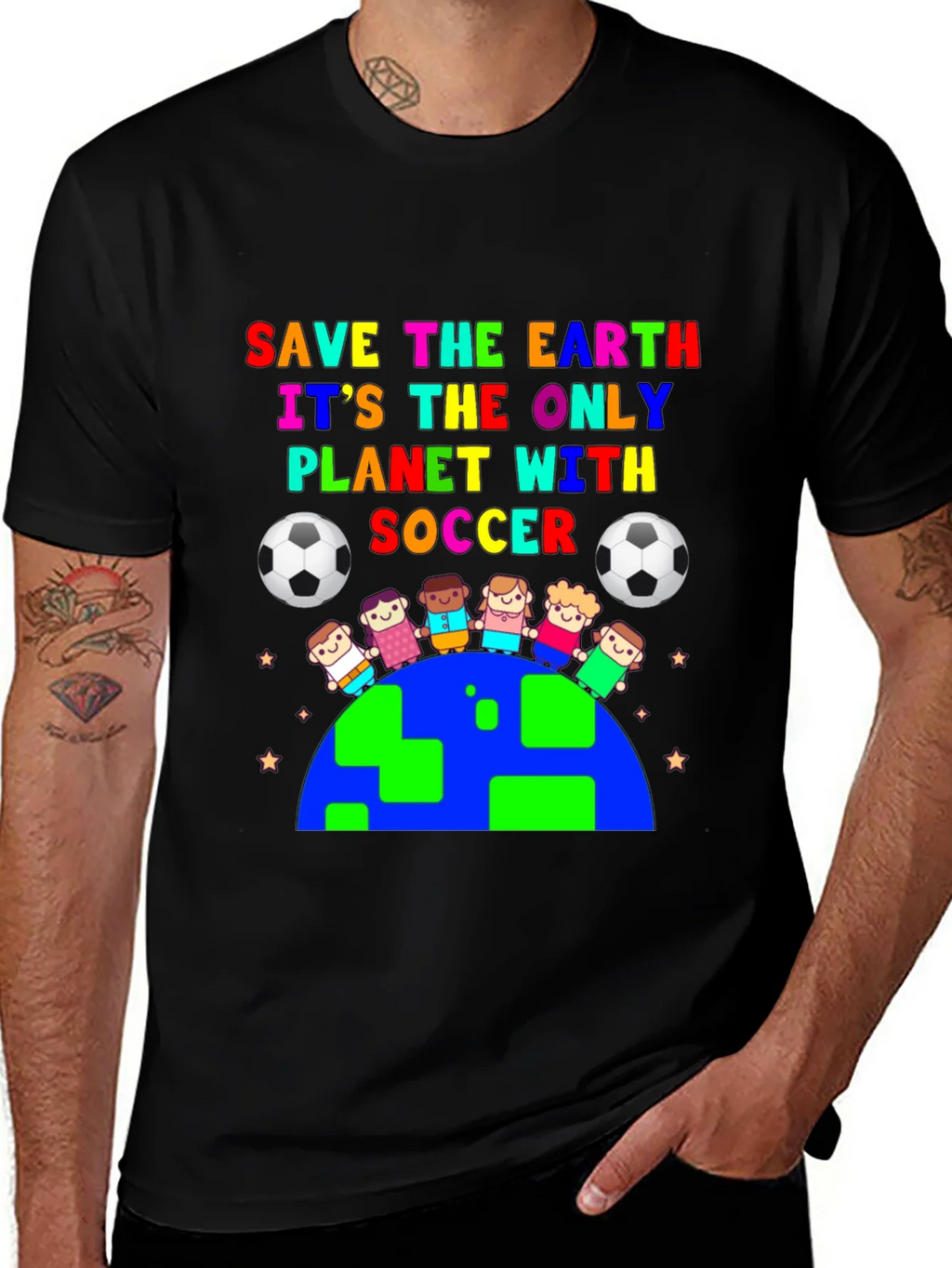 Save the Earth Soccer Graphic Tee product image 1
