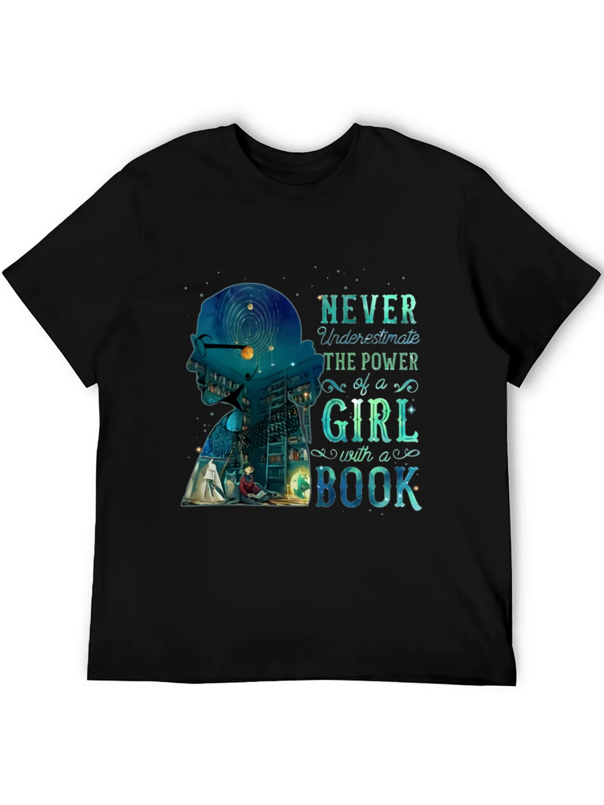 Empowered Girl Bookworm Graphic Tee product image 5