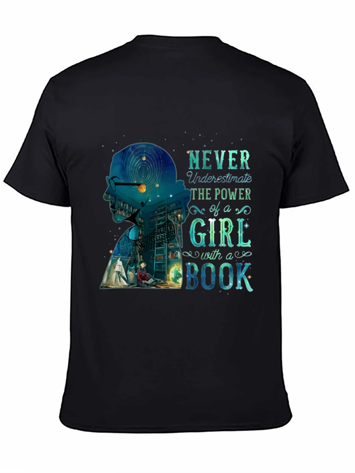 Empowered Girl Bookworm Graphic Tee product image 4