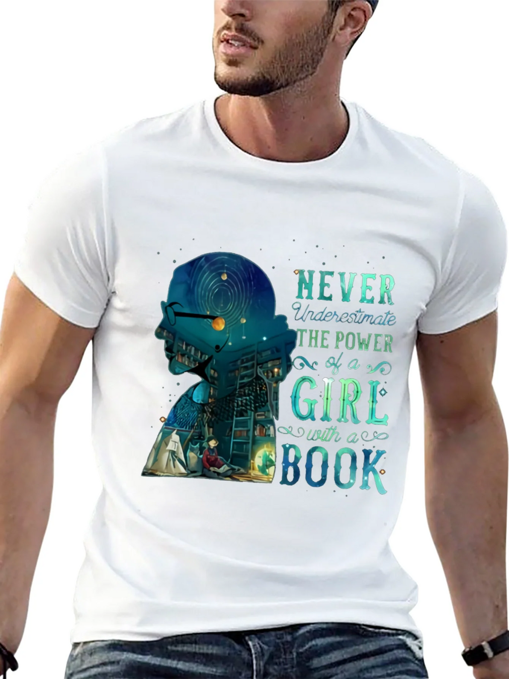 Empowered Girl Bookworm Graphic Tee product image 12